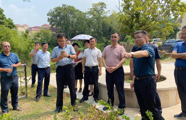 廣東省生態(tài)環(huán)境廳、江西省生態(tài)環(huán)境廳考察調(diào)研我司農(nóng)村生活污水處理站