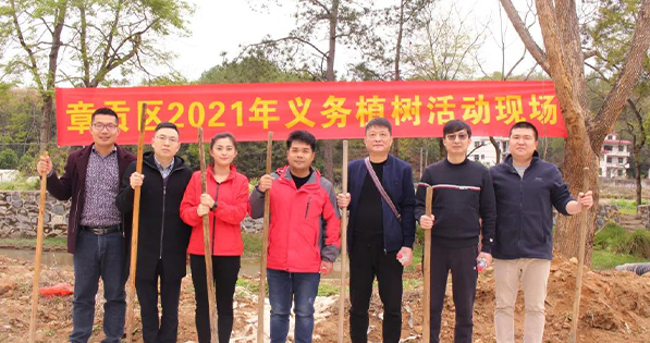 春回大地，萬物復蘇丨挺進環(huán)保聯(lián)合贛南專員辦、區(qū)生態(tài)環(huán)境局等單位開展義務植樹節(jié)活動